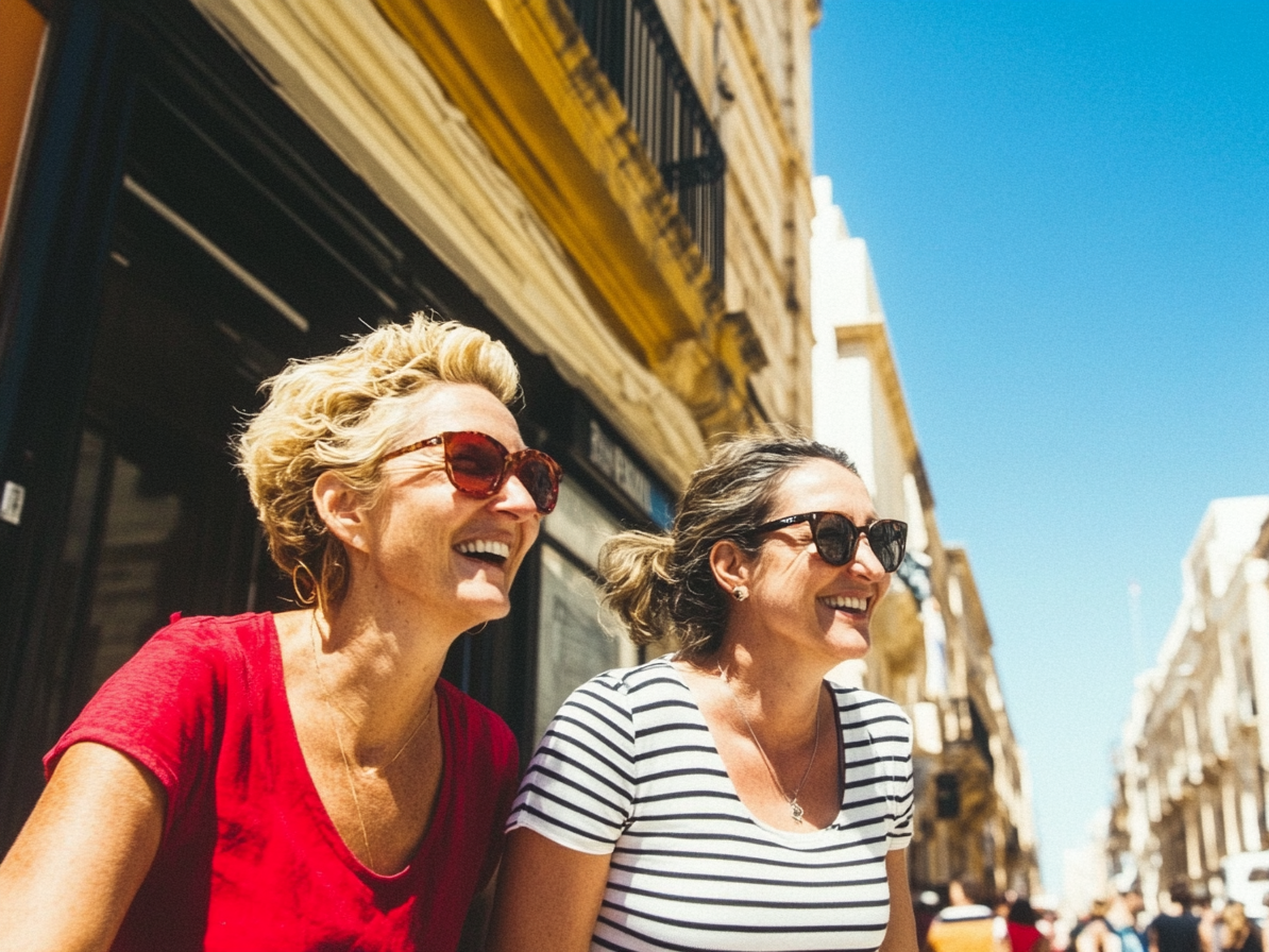 2 Mujeres que aprenden español en Malta